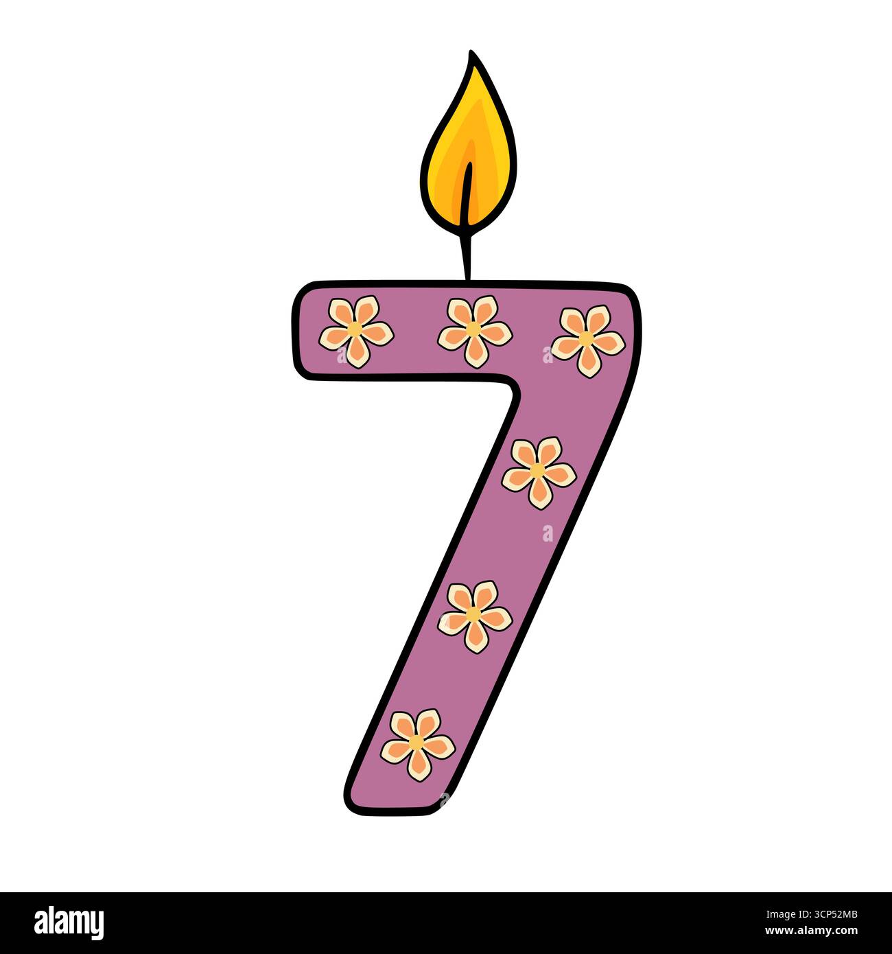 Number 7 flowers hi-res stock photography and images - Alamy
