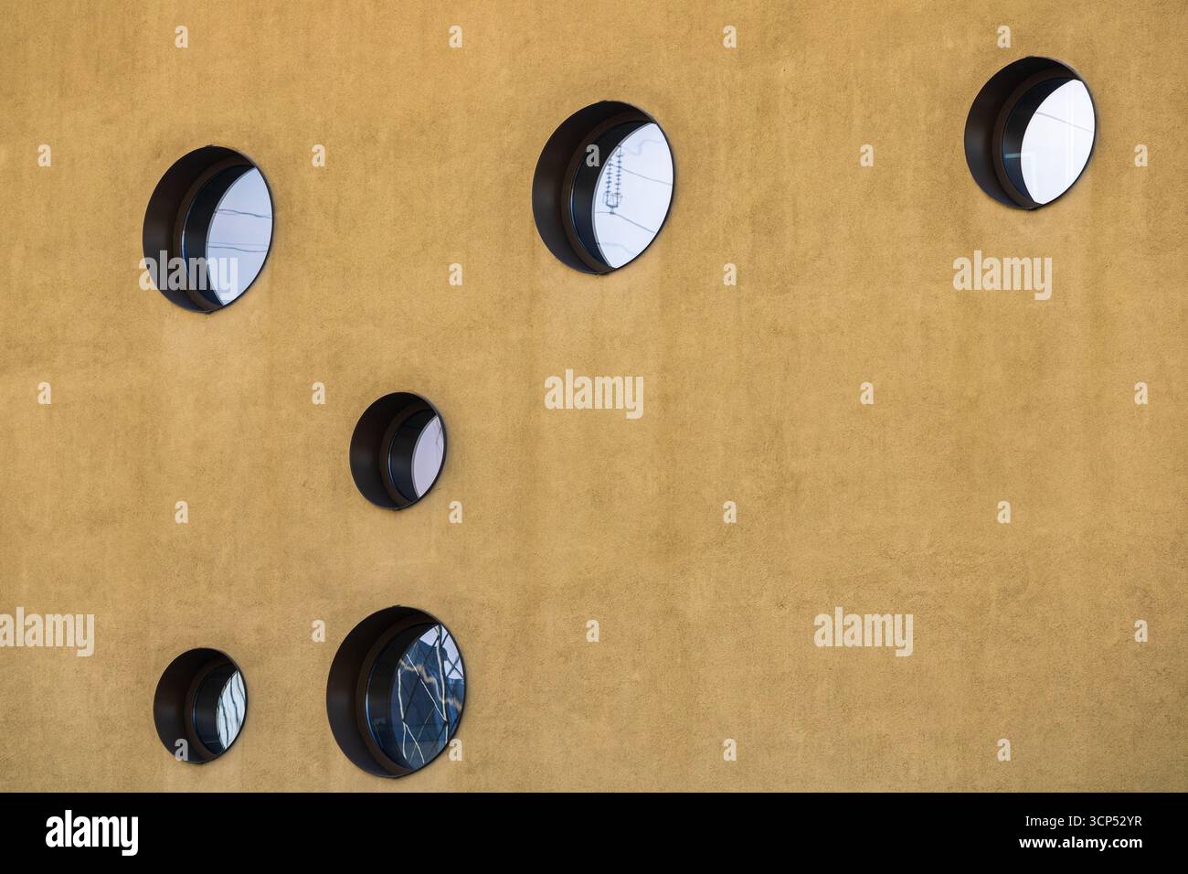 Concrete wall round windows hi-res stock photography and images - Alamy