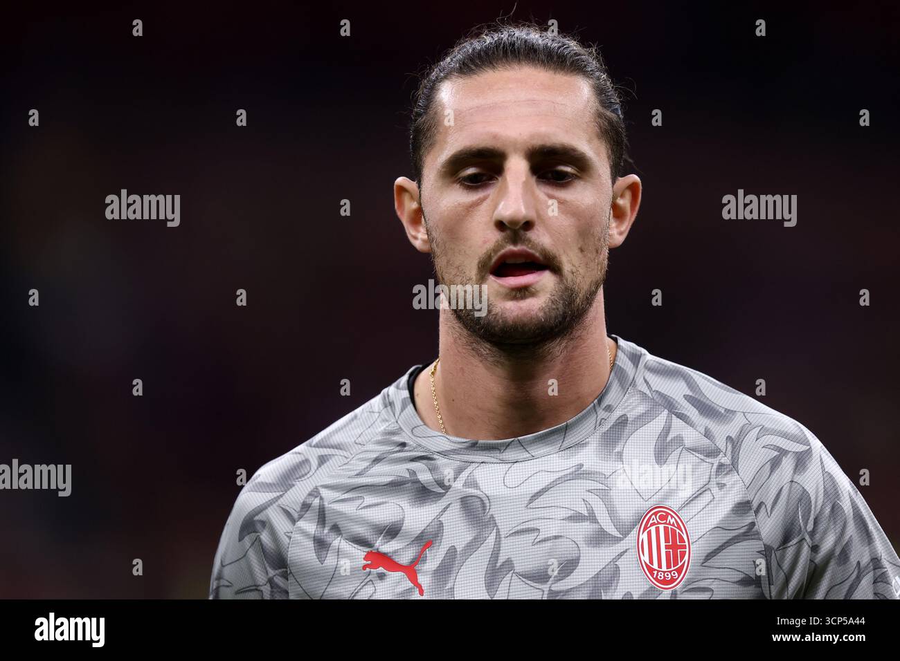 Adrien Rabiot of Ac Milan during warm up before the Coppa Italia Round ...