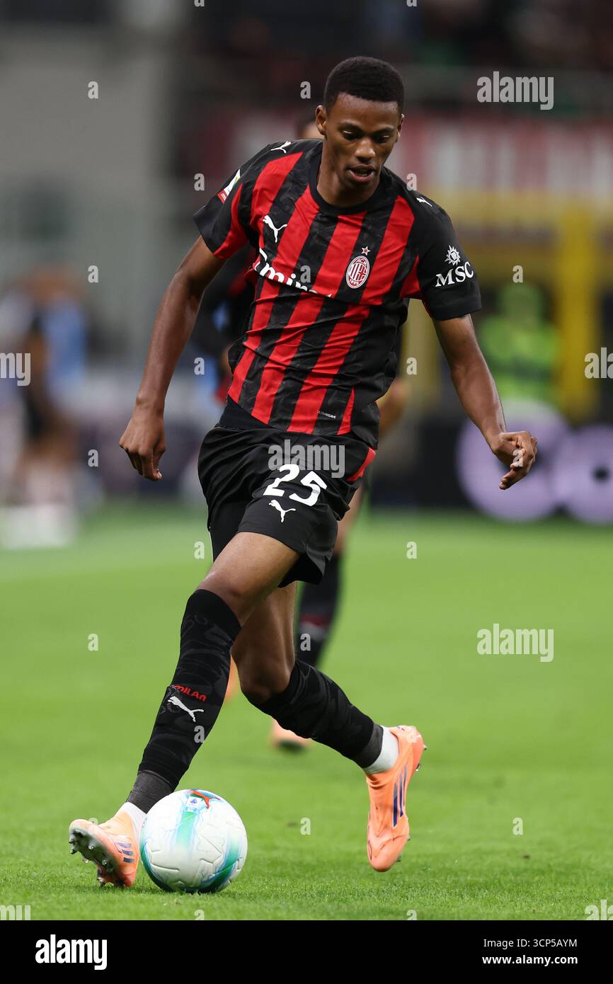 Cheveyo Balentien of Ac Milan in action during the Coppa Italia Round ...