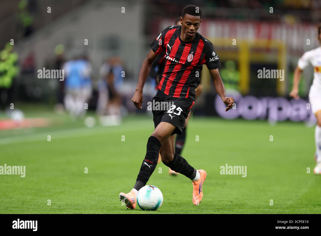 Cheveyo Balentien of Ac Milan in action during the Coppa Italia Round ...