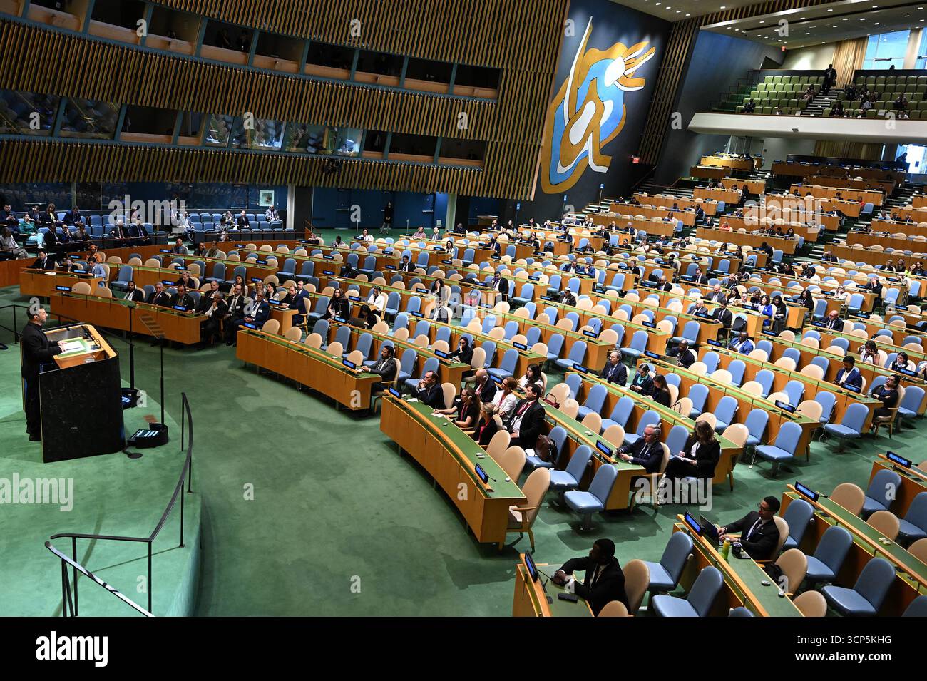 President of Ukraine Volodymyr Zelensky addresses the 80th session of ...