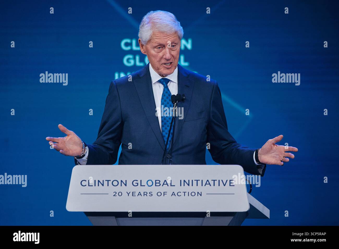 Former U.S. President Bill Clinton speaks during the Clinton Global ...