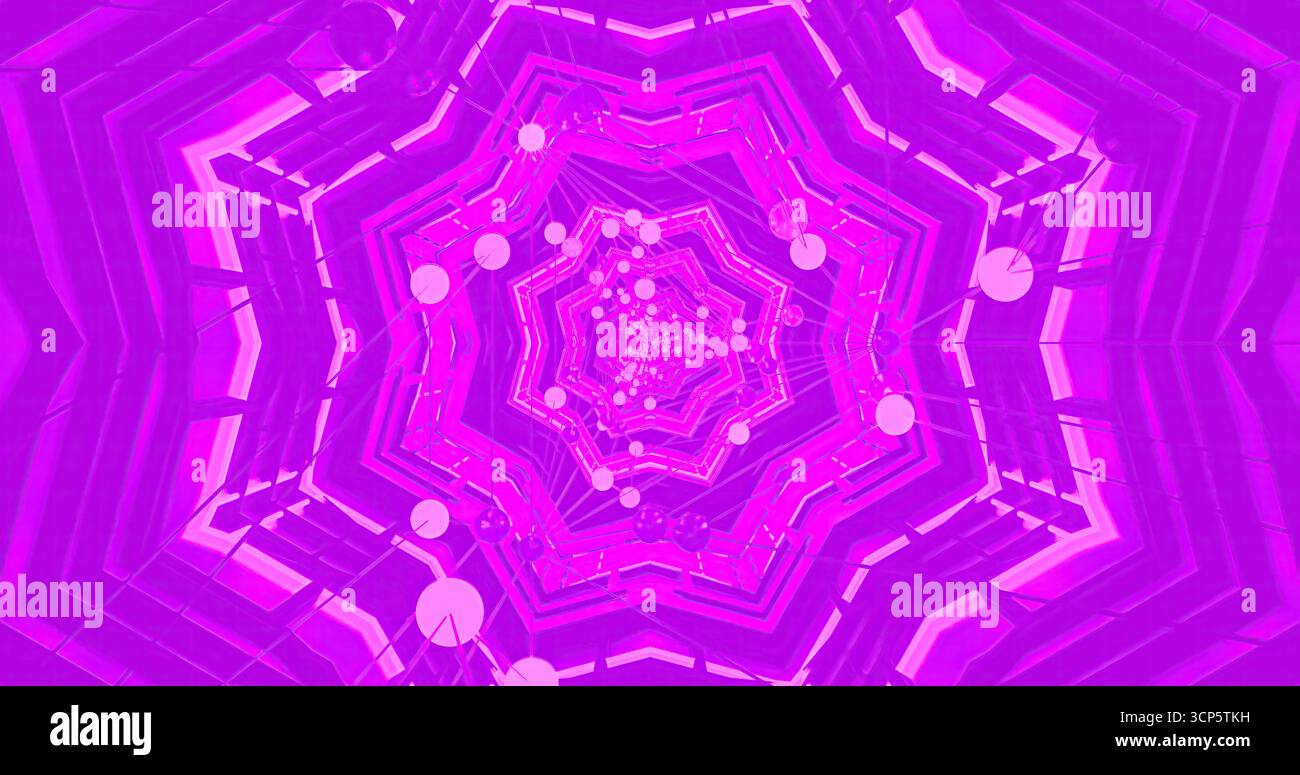 Bright shades of pink form swirling patterns that draw the eye inward ...