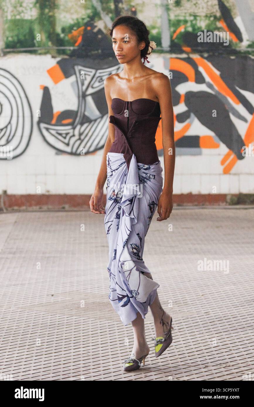 A model walks the runway at the Antonio Marras fashion show during the ...