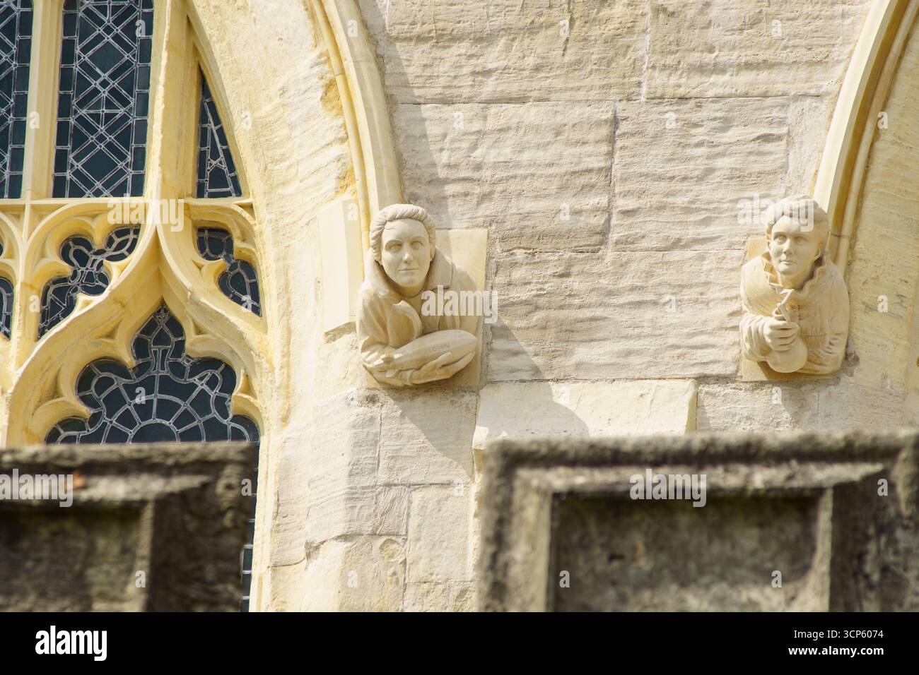 Modern day gargoyles on St Mary's Church, Beverley, East Yorkshire, UK ...