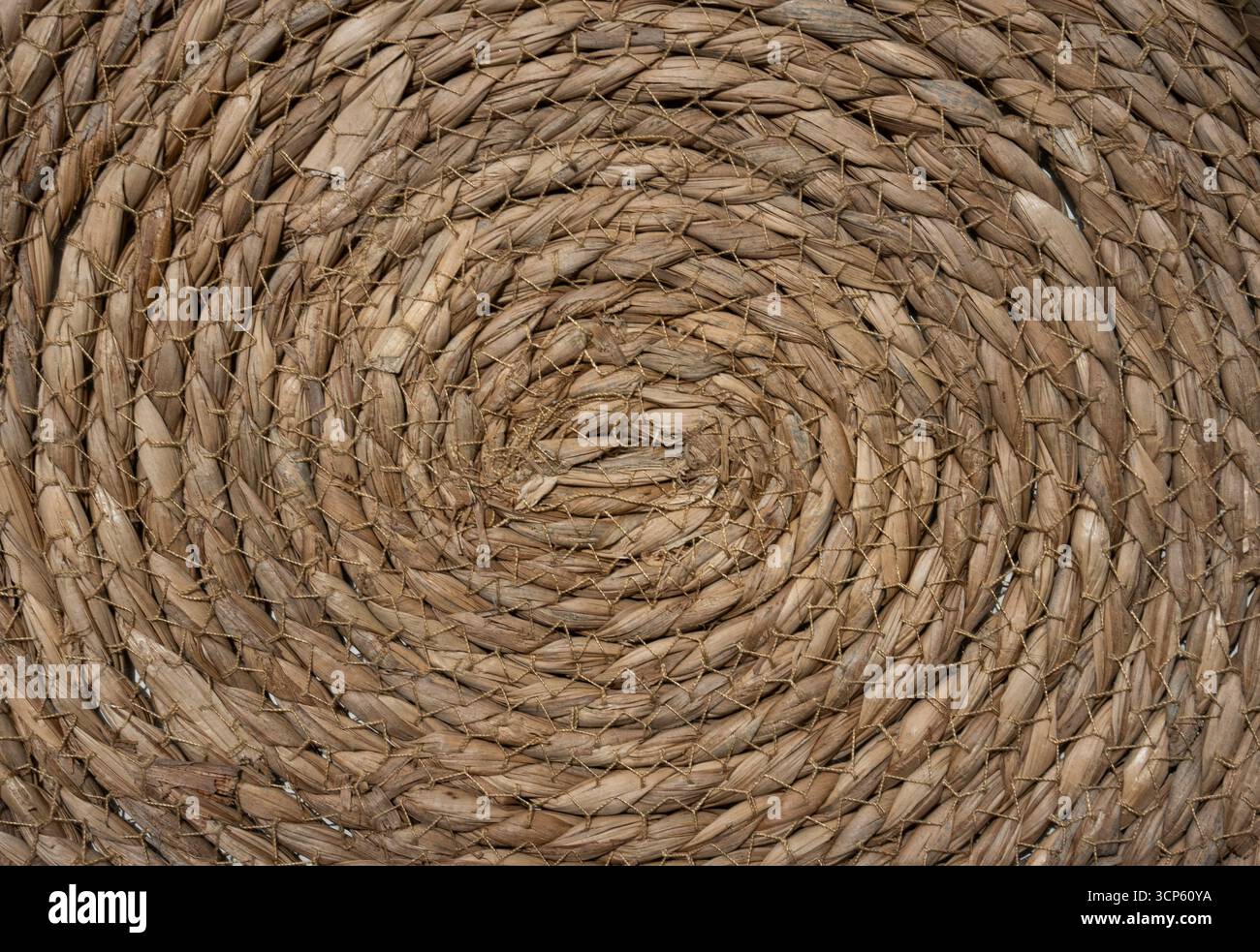 Then Rope Round Natural rope twisted into a round shape. Texture for design, eco ...