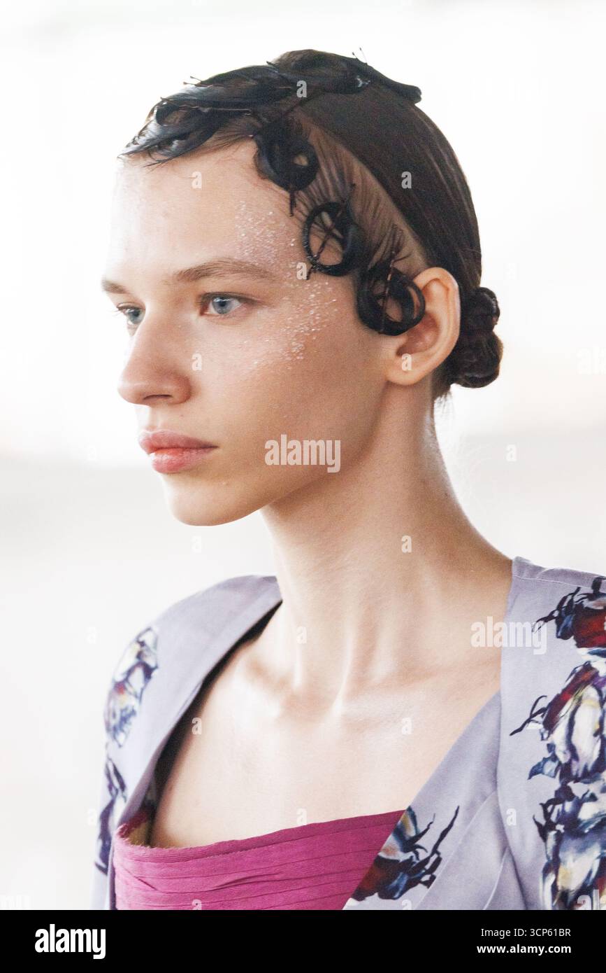 A model walks the runway at the Antonio Marras fashion show during the ...