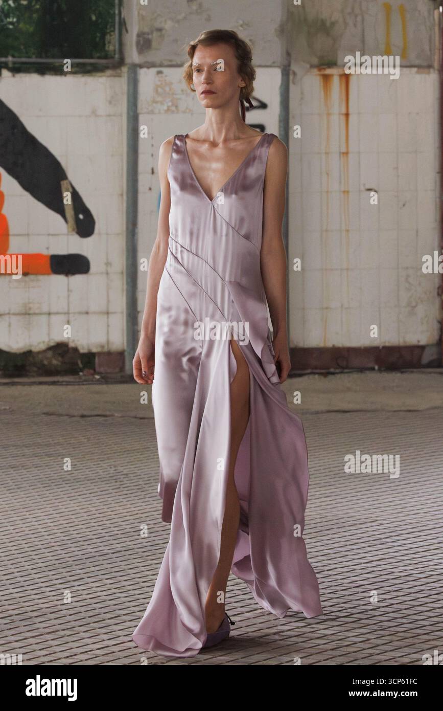 A model walks the runway at the Antonio Marras fashion show during the ...
