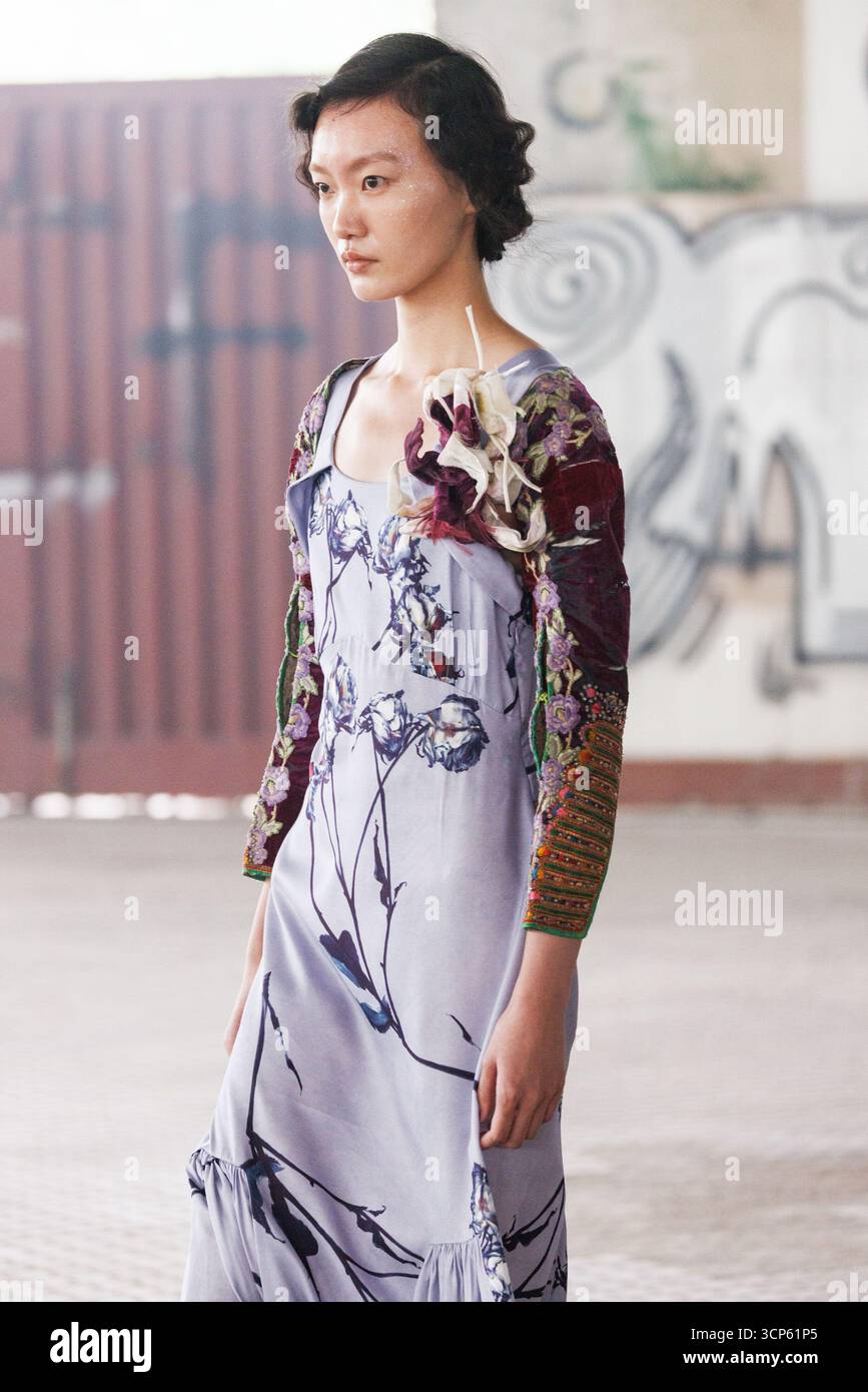 A model walks the runway at the Antonio Marras fashion show during the ...