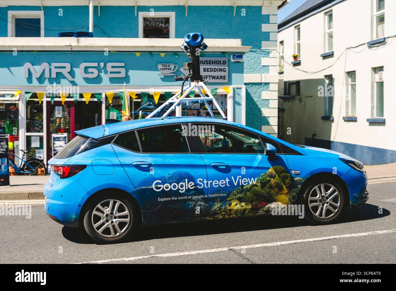A Google Street View car showcases advanced technology as it captures ...