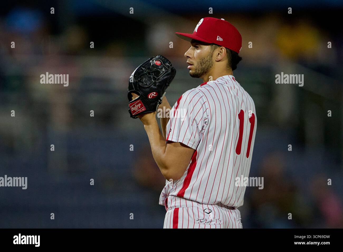 Reading Fightin Phils pitcher Gabriel Barbosa (11) during an MiLB ...