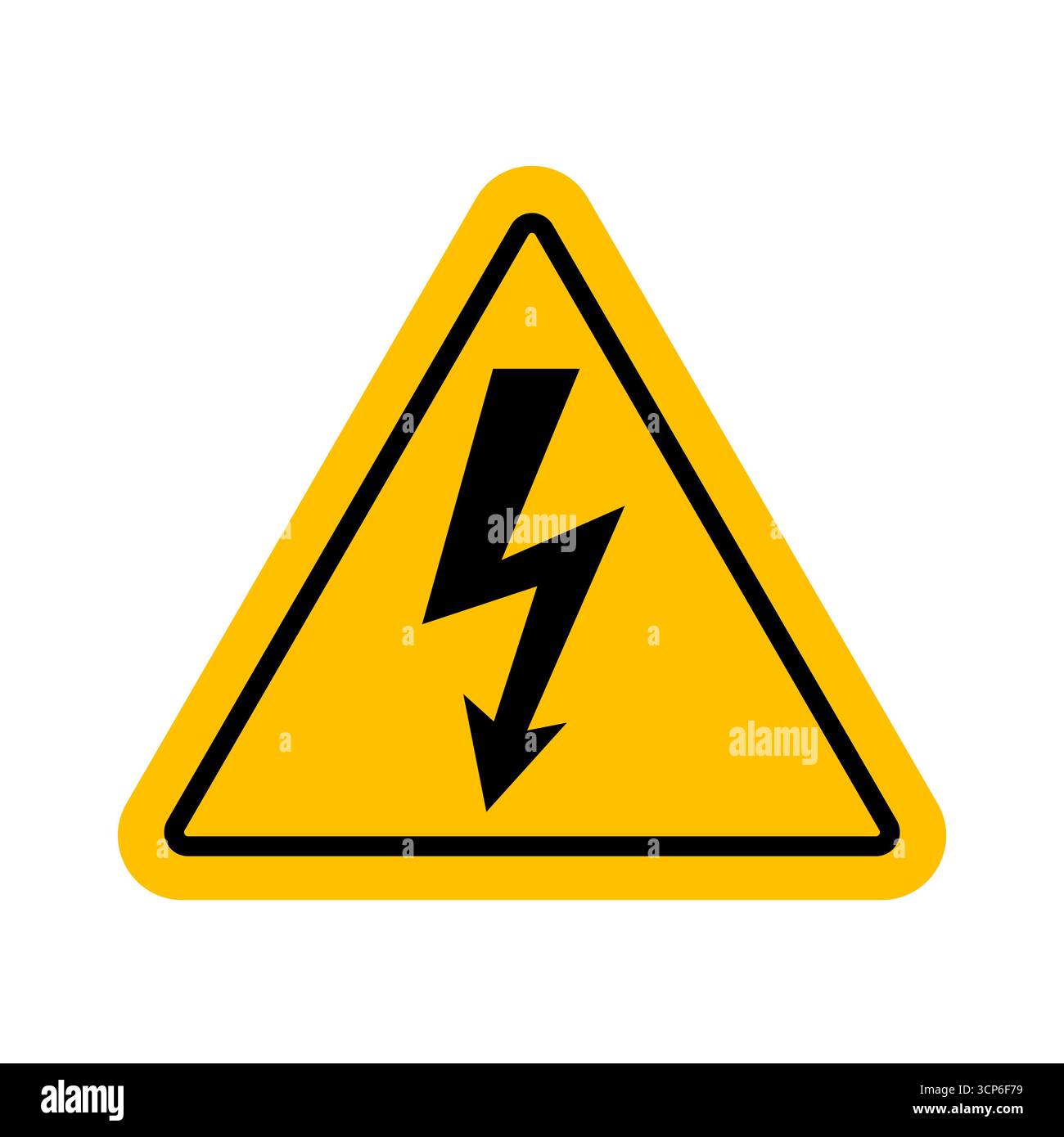 High Voltage Danger Sign. Vector Illustration. Stock Vector