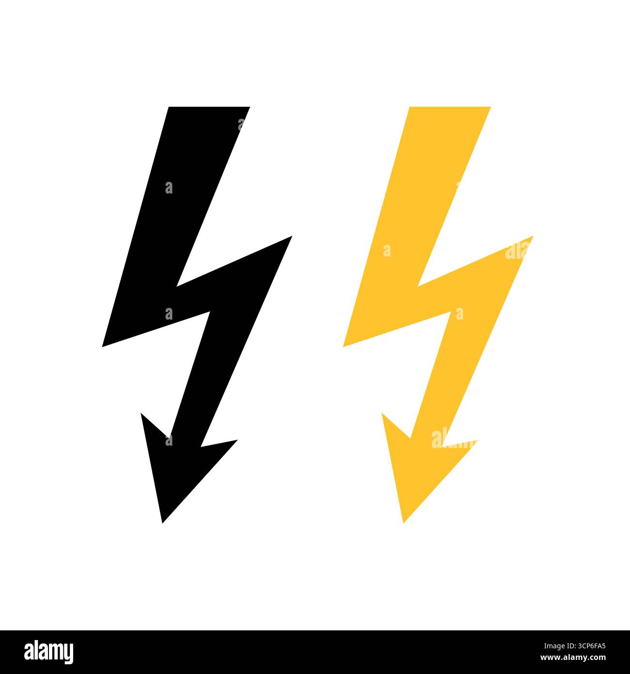 High Voltage Danger Sign. Vector Illustration. Stock Vector