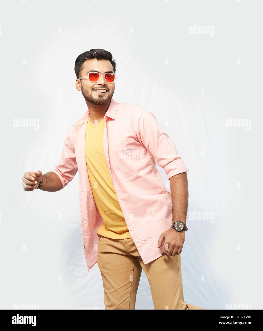 Excited man full body shot hi-res stock photography and images - Alamy