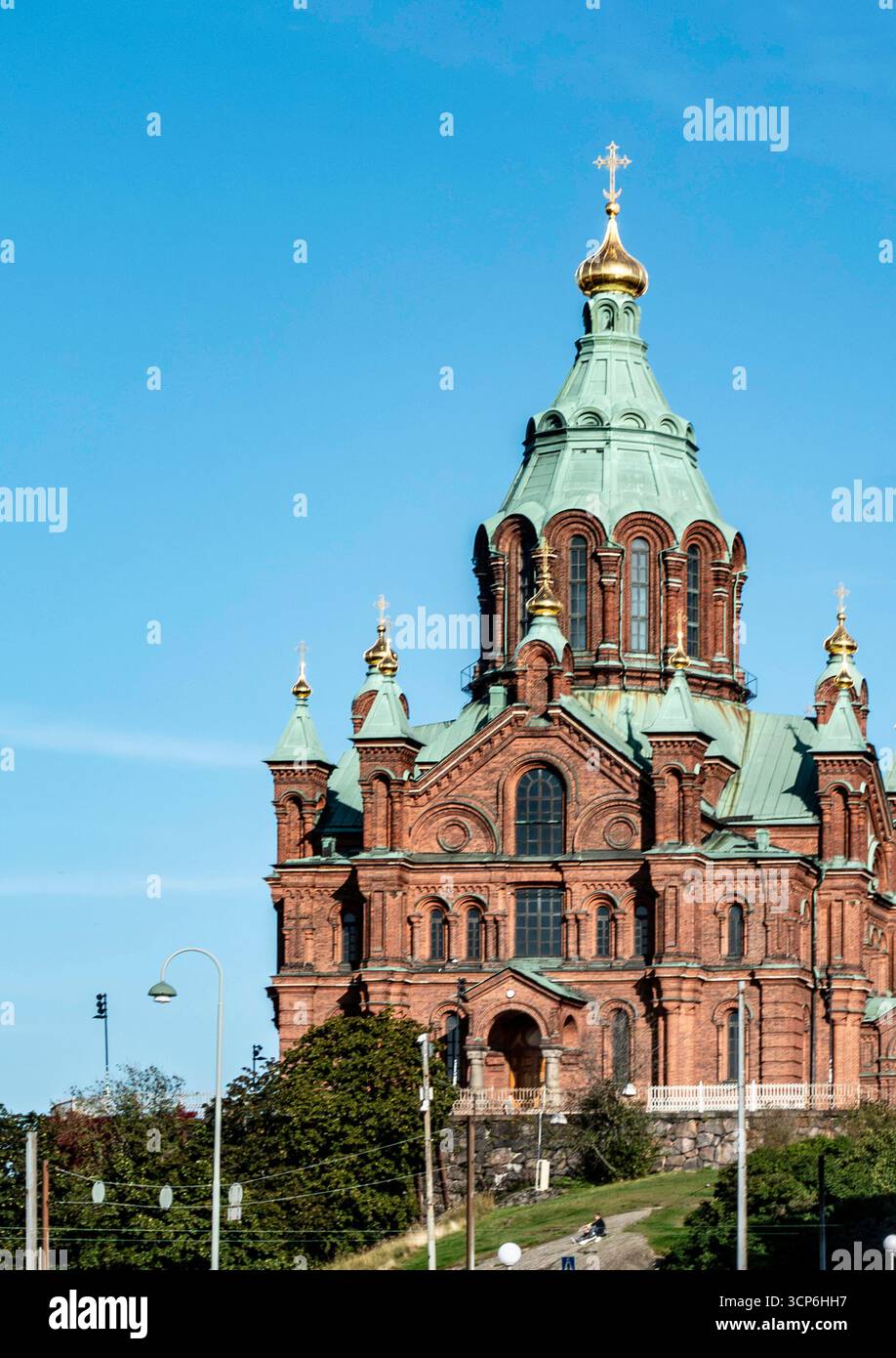 Uspenski Cathedral In Helsinki Finland A Red brick Orthodox Church Uspenski Cathedral In Helsinki Finland A Red brick Orthodox Church
