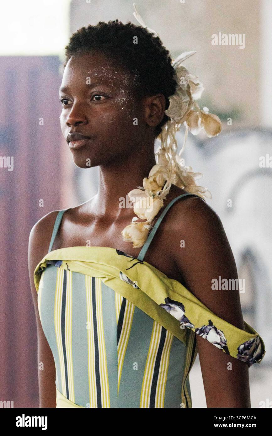 A model walks the runway at the Antonio Marras fashion show during the ...