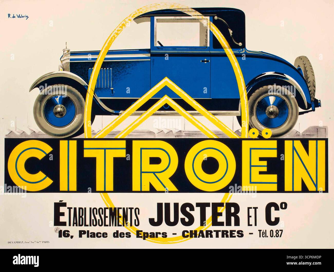 Vintage citroen poster hi-res stock photography and images - Alamy