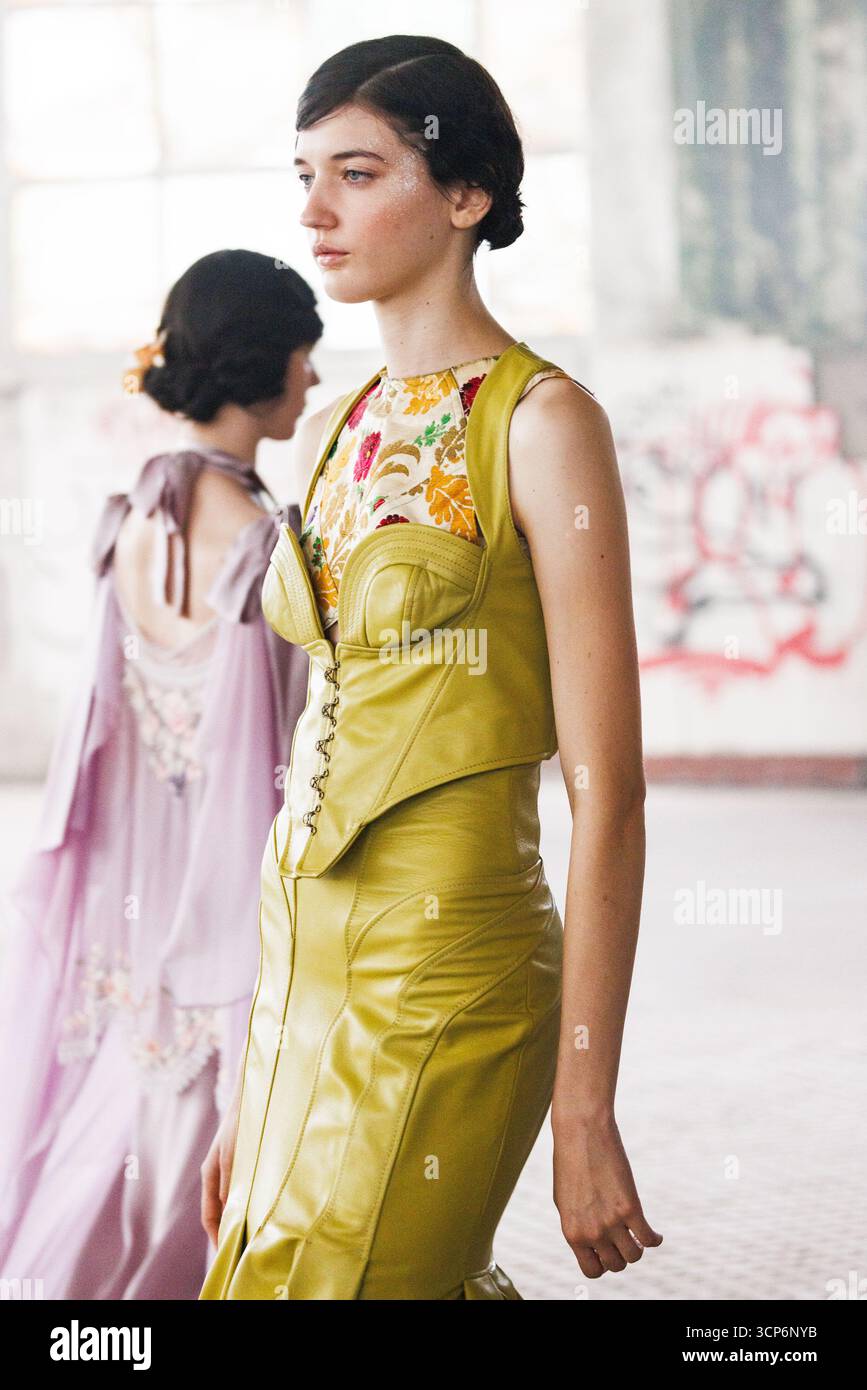 A model walks the runway at the Antonio Marras fashion show during the ...