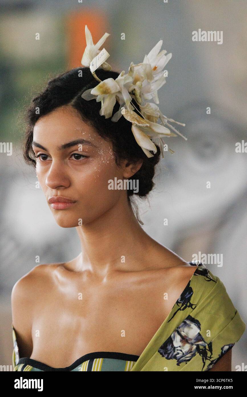A model walks the runway at the Antonio Marras fashion show during the ...