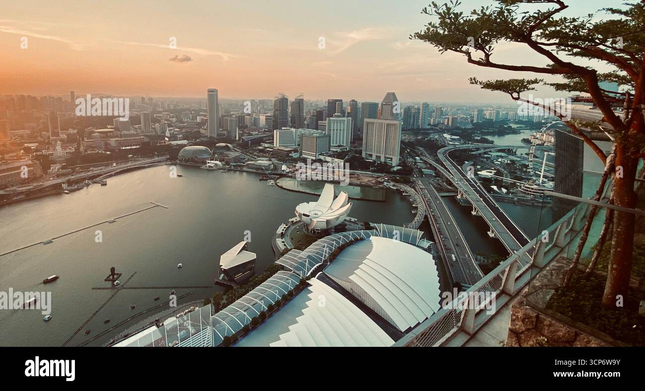 Singapore sky - Smartphone Captured Stock Image