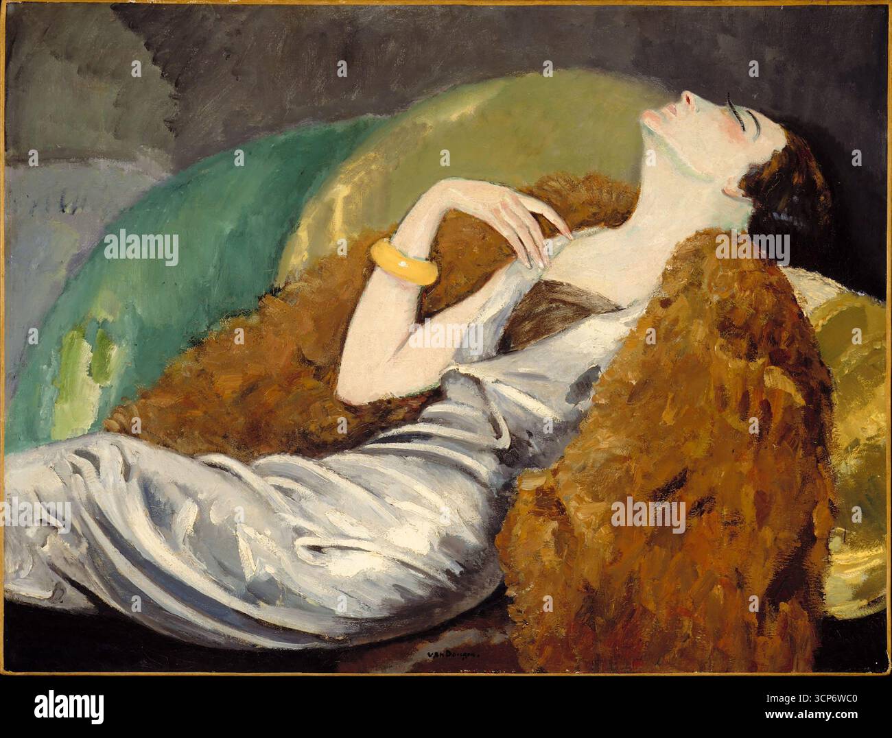 kees van dongen femme a la balustrade Stock Photo - Alamy