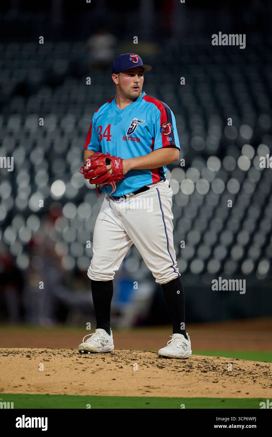 Jacksonville Jumbo Shrimp pitcher William Kempner (34) during an MiLB ...