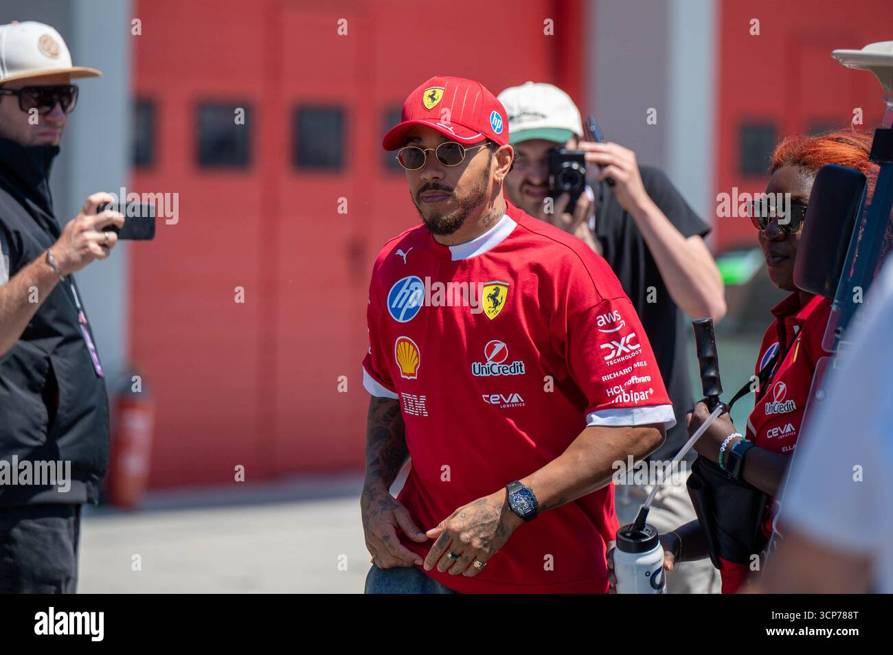 Emilia Romagna GP, Imola, F1 2025 on 18-05-2025 - Formula 1 Lewis Hamilton driver for Ferrari - Credit should be read: Marco Talluto Stock Photo