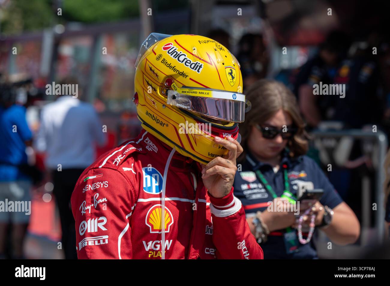 Emilia Romagna GP, Imola, F1 2025 on 18-05-2025 - Formula 1 Lewis Hamilton driver for Ferrari - Credit should be read: Marco Talluto Stock Photo