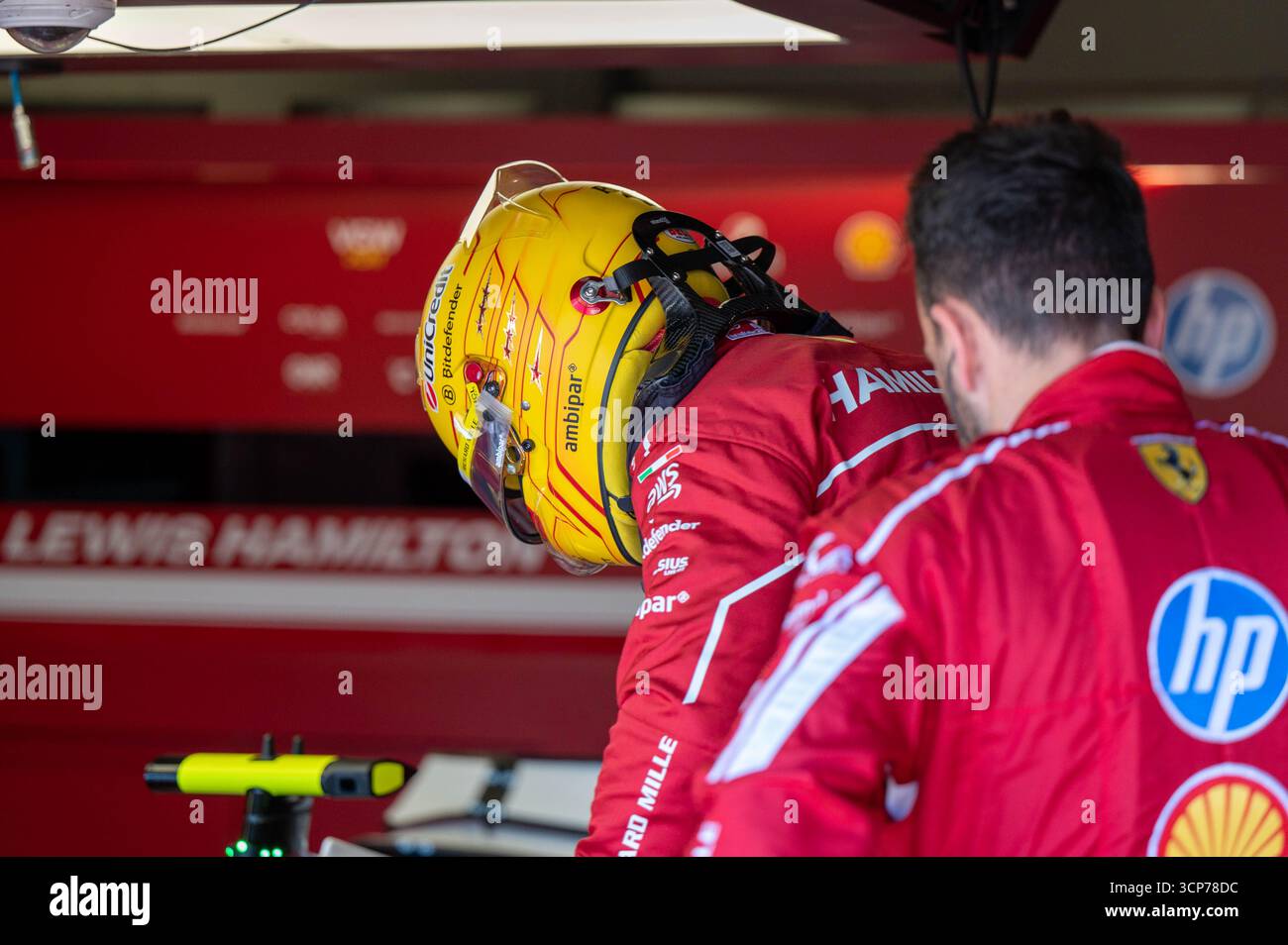 Emilia Romagna GP, Imola, F1 2025 on 18-05-2025 - Formula 1 Lewis Hamilton driver for Ferrari - Credit should be read: Marco Talluto Stock Photo