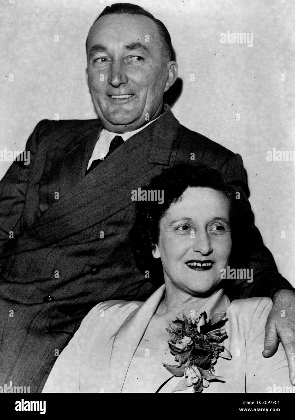 Member for Watson, Mr. Dan Curtin with Mrs. Curtin shortly after their ...