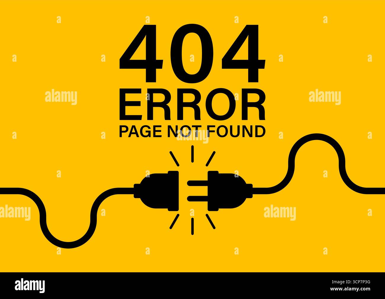 404 Error Page Not Found. Vector Illustration. Stock Vector