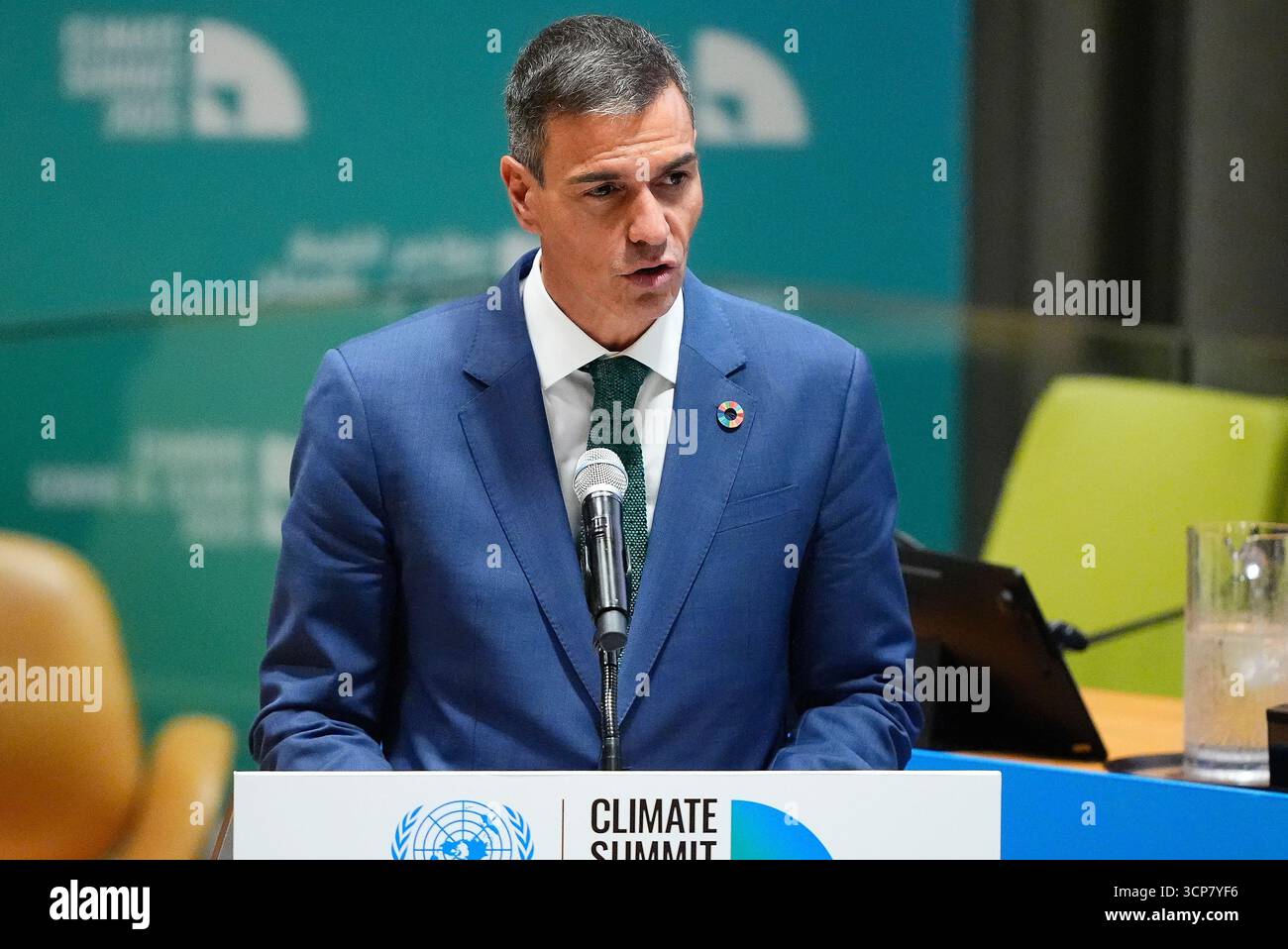 Spanish Prime Minister Pedro Sanchez Speaks During A Climate Summit spanish-prime-minister-pedro-sanchez-speaks-during-a-climate-summit