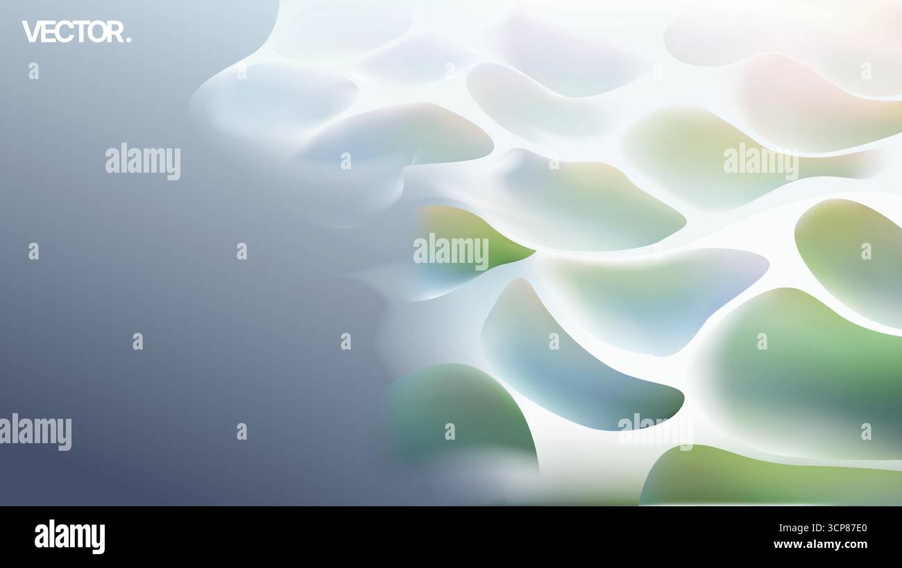 This is an Abstract Wavy Background Design tailored specifically for Modern Media applications Stock Vector