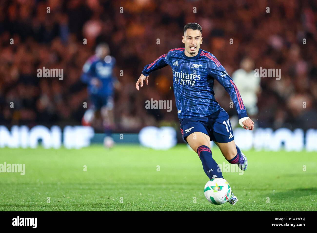 Arsenal forward Gabriel Martinelli (11) in action at the 2023 MLS