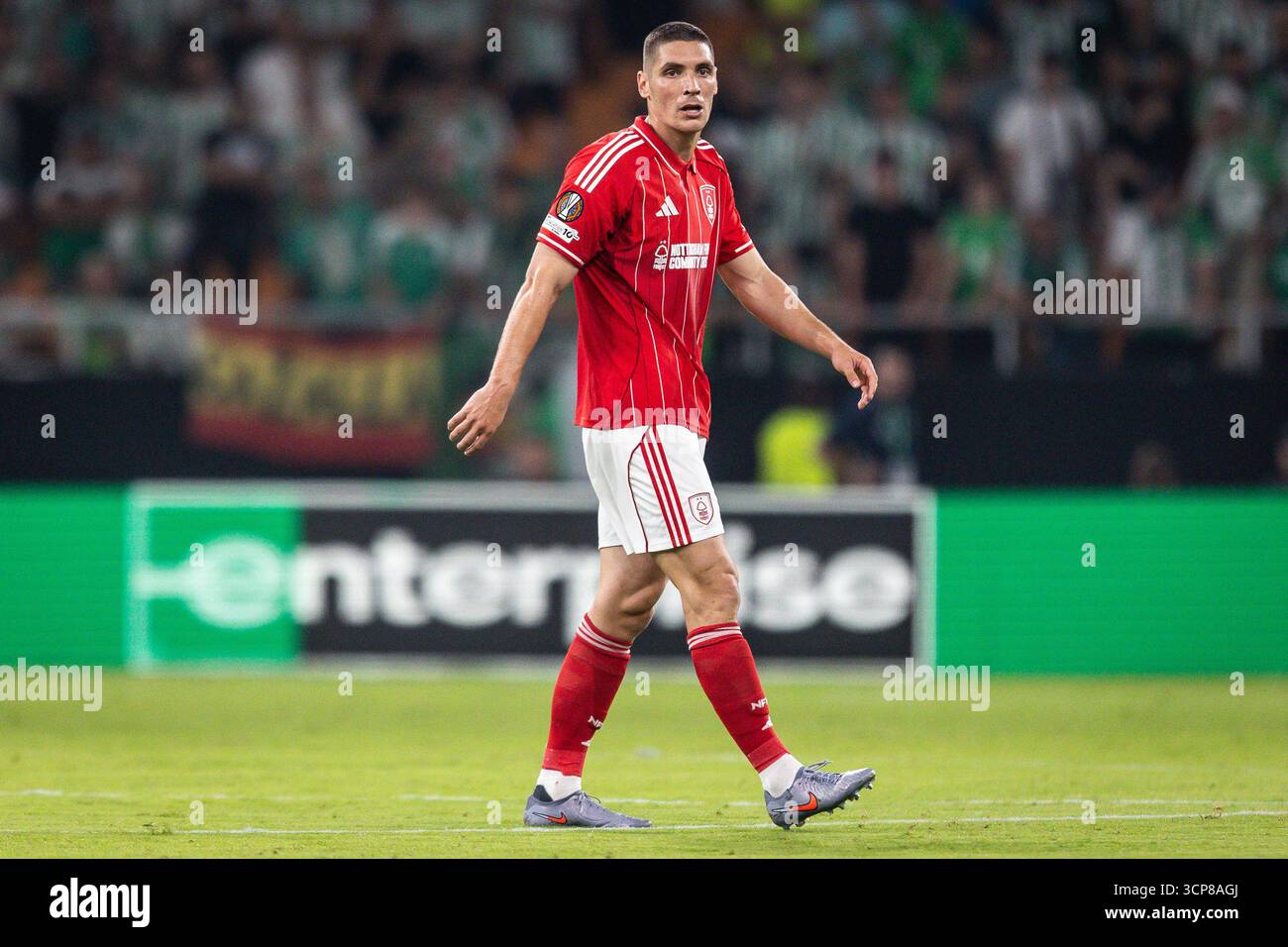 Nikola MILENKOVIC Of Nottingham Forest During The UEFA Europa League 