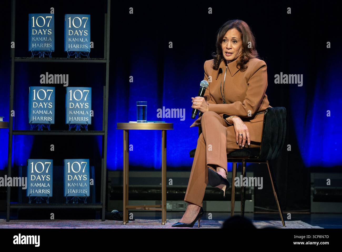 Former Vice President Kamala Harris speaks at the first stop of her ...
