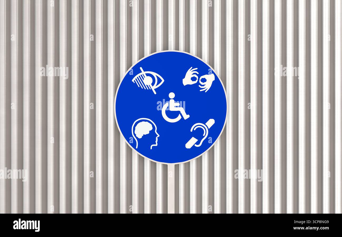 Disabled, Disability Signs, Icons are Visual Presentation Stock Photo ...