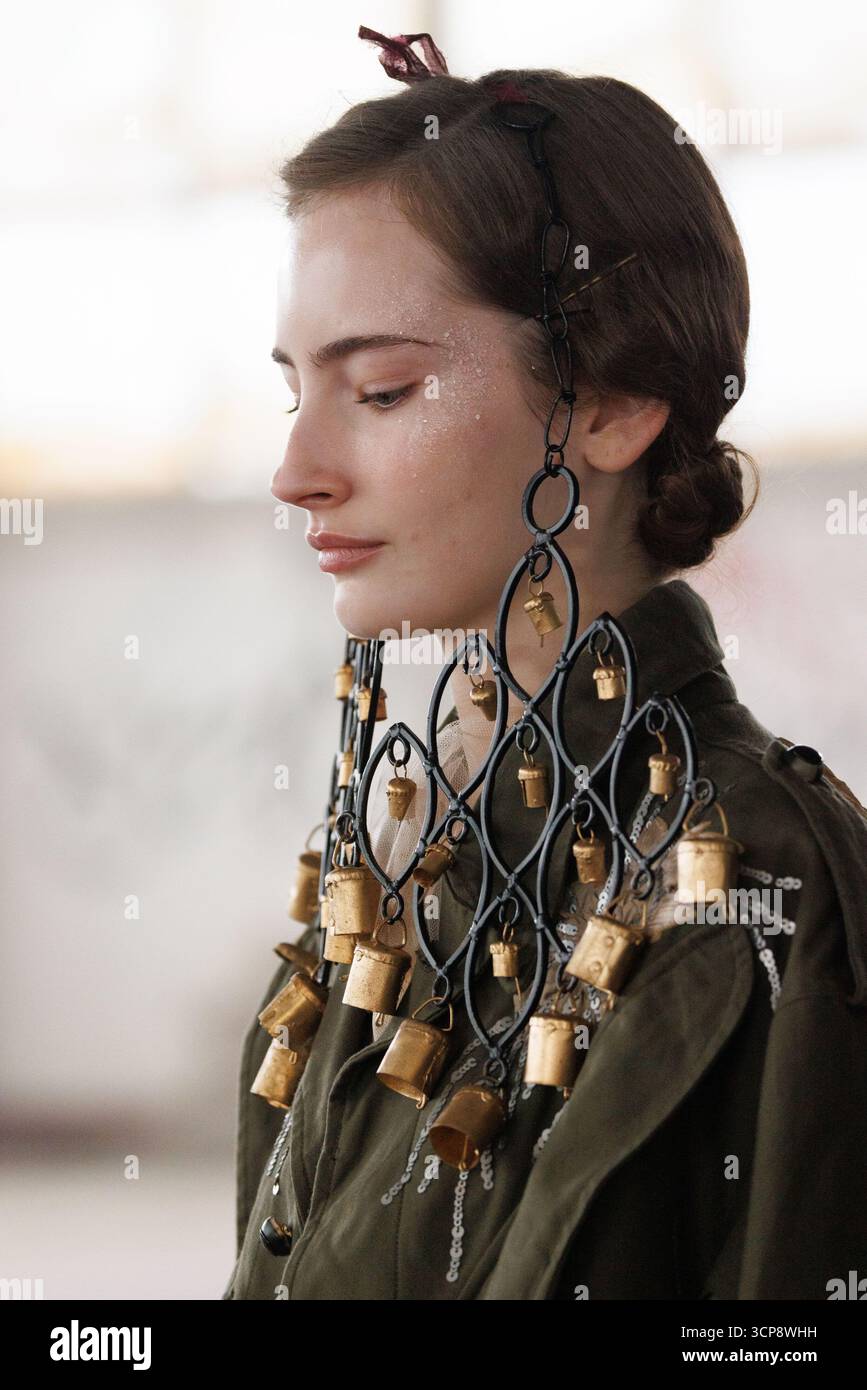 A model walks the runway at the Antonio Marras fashion show during the ...