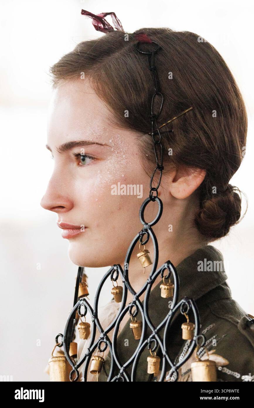 A model walks the runway at the Antonio Marras fashion show during the ...