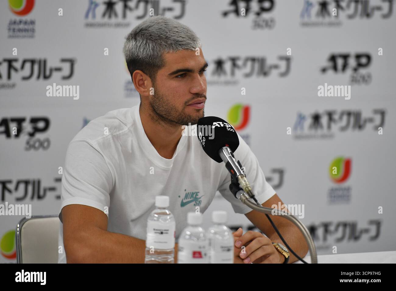 Tokyo, Japan. 24th September, 2025. Carlos Alcaraz during the press ...
