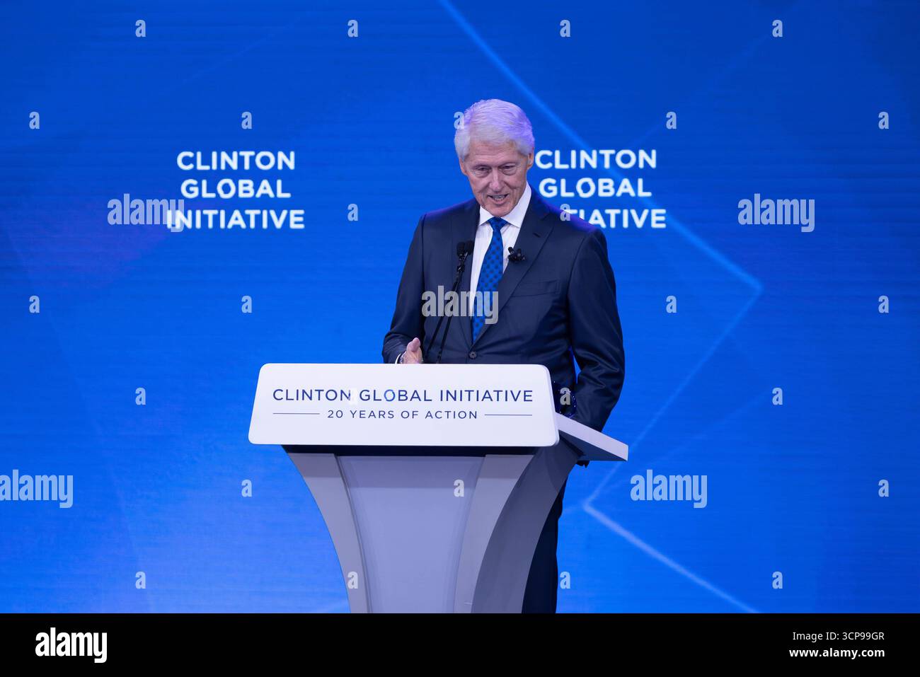 Former President Bill Clinton speaks onstage during the Clinton Global ...