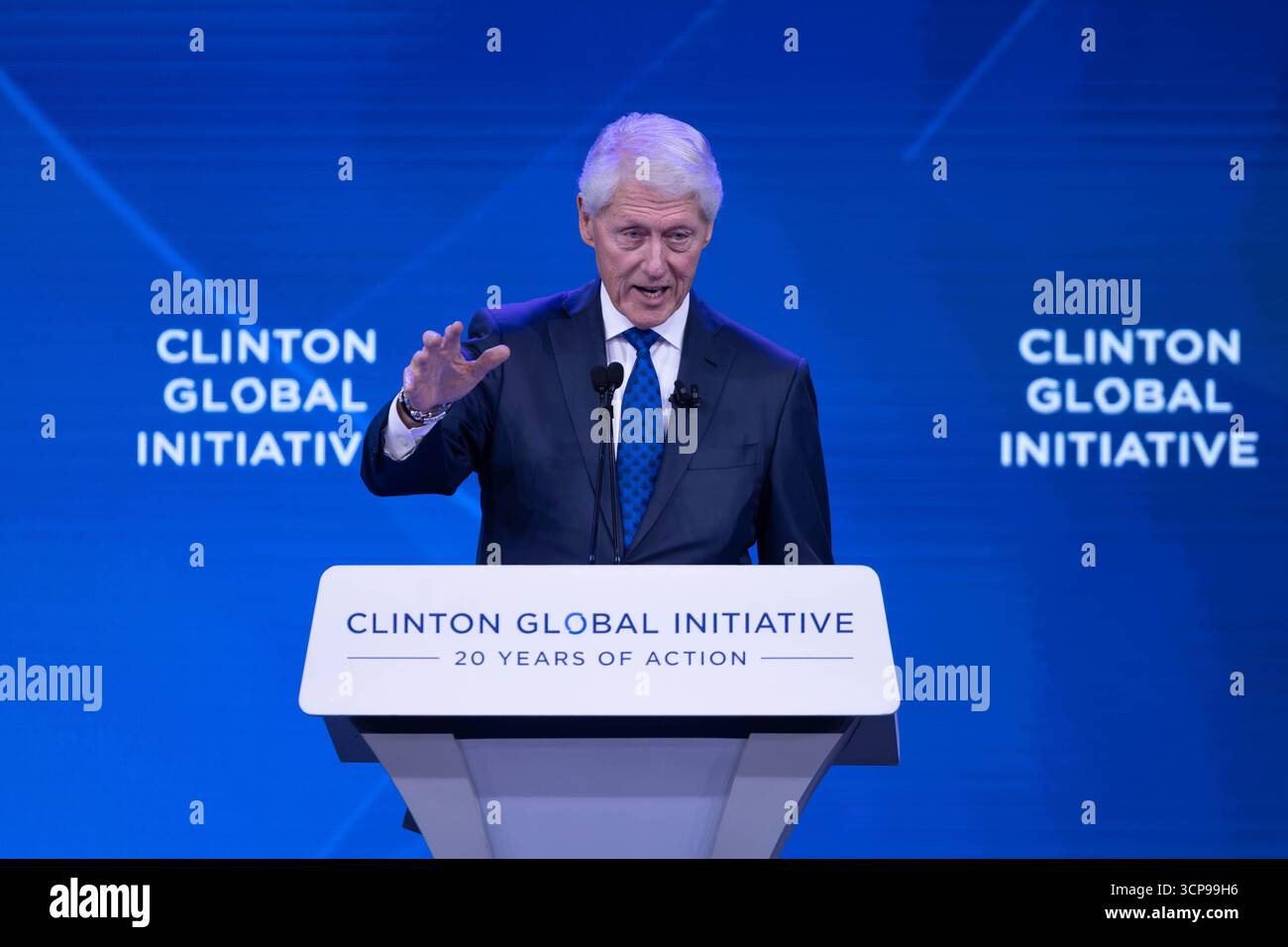 Former President Bill Clinton speaks onstage during the Clinton Global ...