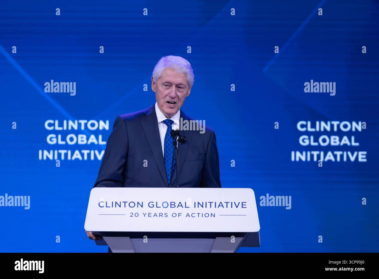 Former President Bill Clinton speaks onstage during the Clinton Global ...