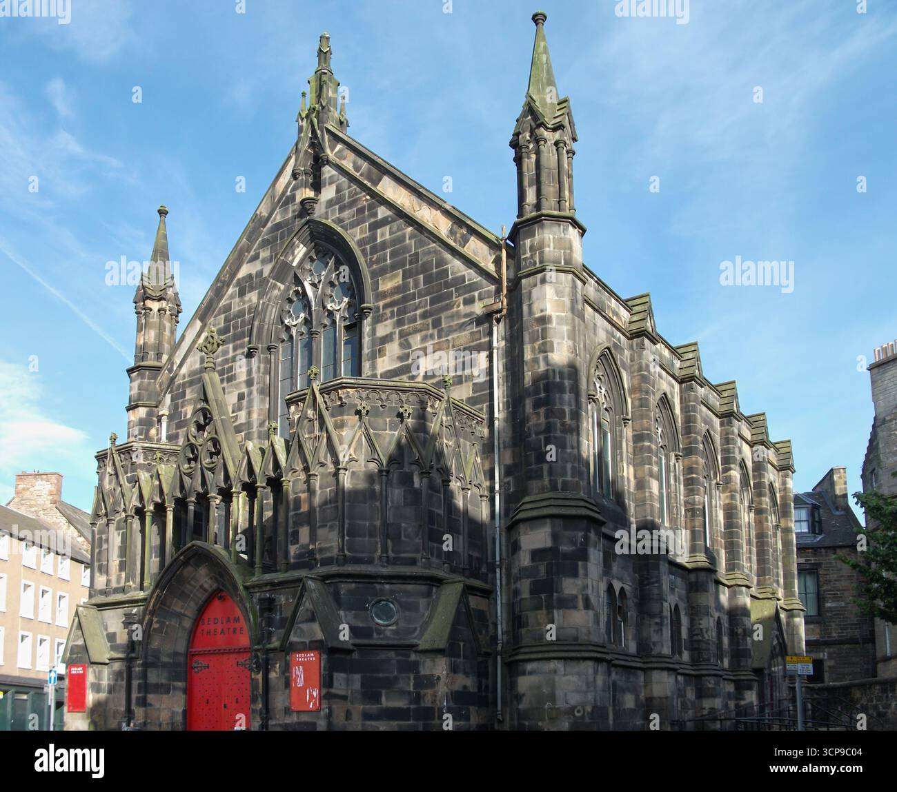 Edinburgh, Scotland - June 18, 2010: Bedlam theatre in the building of former New North Free Church is the United Kingdom's oldest student run theatre Stock Photo
