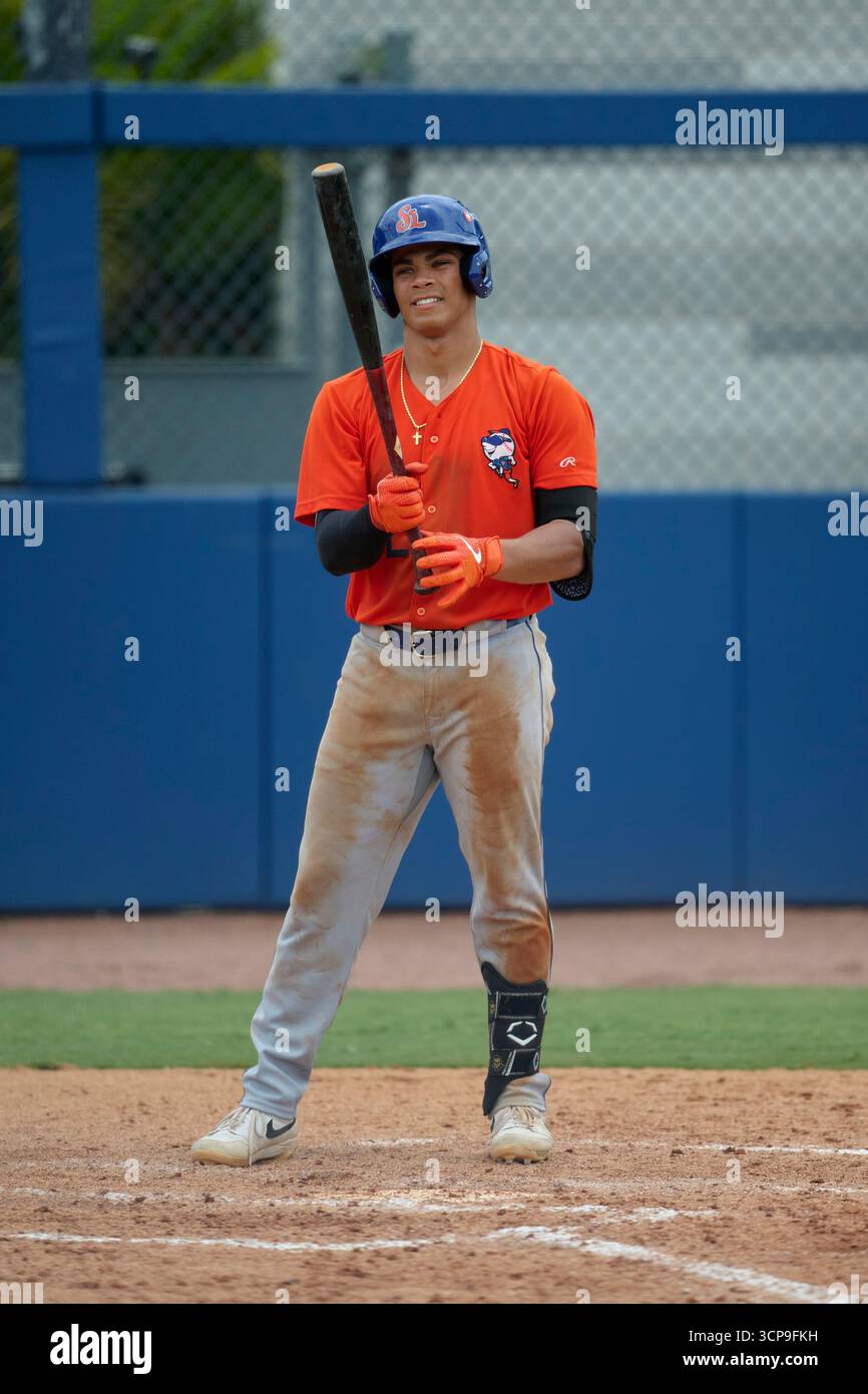 St. Lucie Mets Mitch Voit (32) bats during an MiLB Florida State League ...