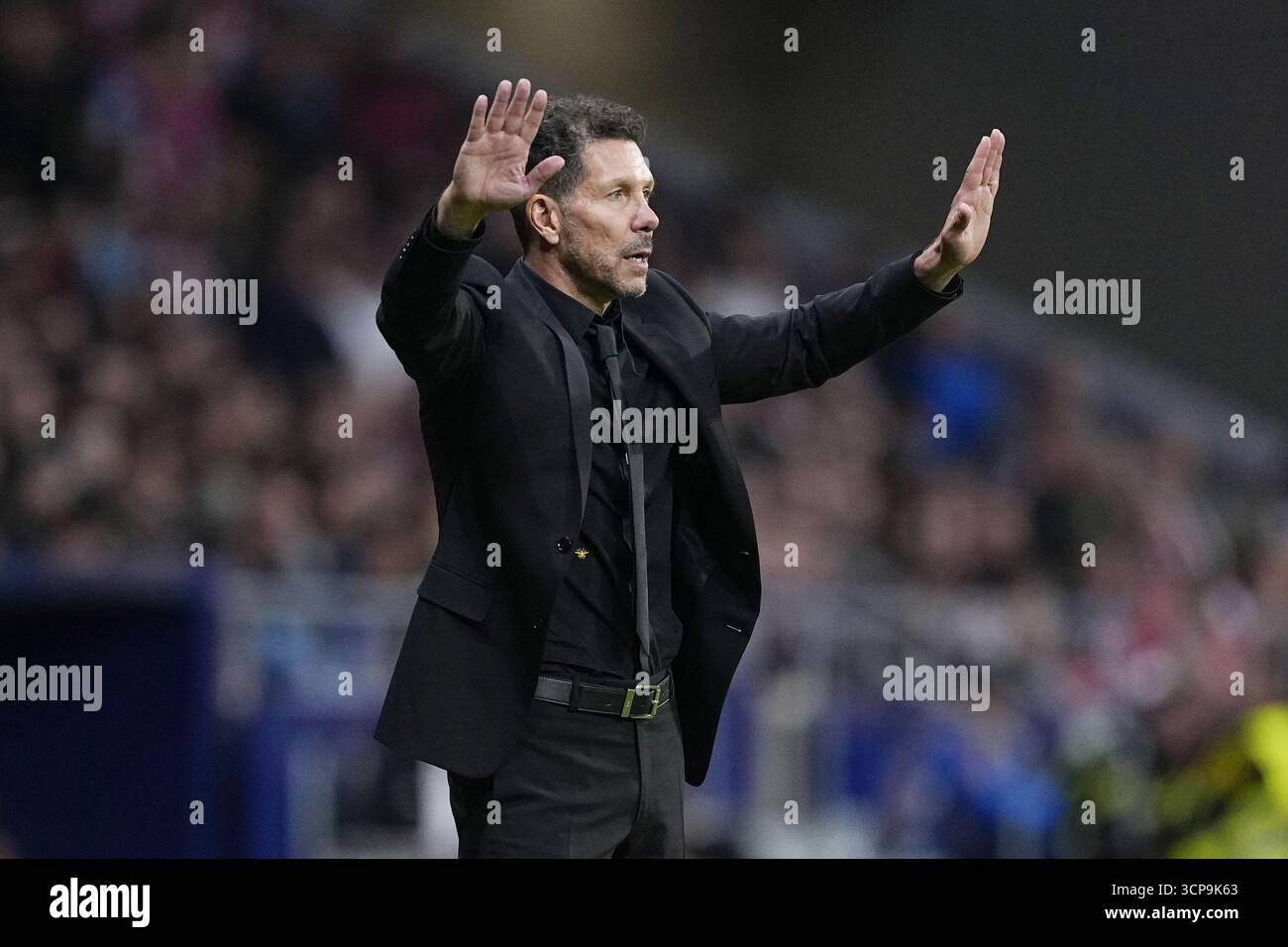 Diego Simeone, head coach of Atletico de Madrid during the Spanish ...