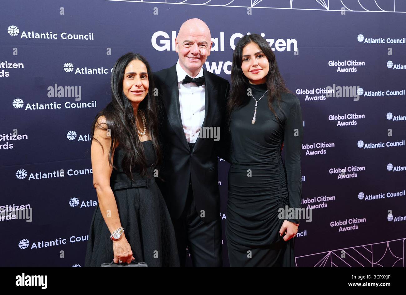 Gianni Infantino With Wife Leena Al Ashqar And Daughter Attend The Gianni Infantino With Wife Leena Al Ashqar And Daughter Attend The