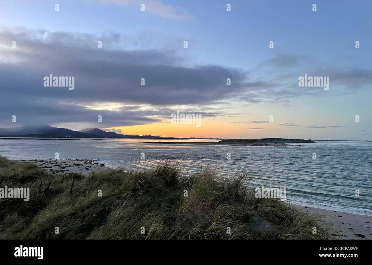 Sunrise over the ocean on a scottish island - Smartphone Captured Stock Image