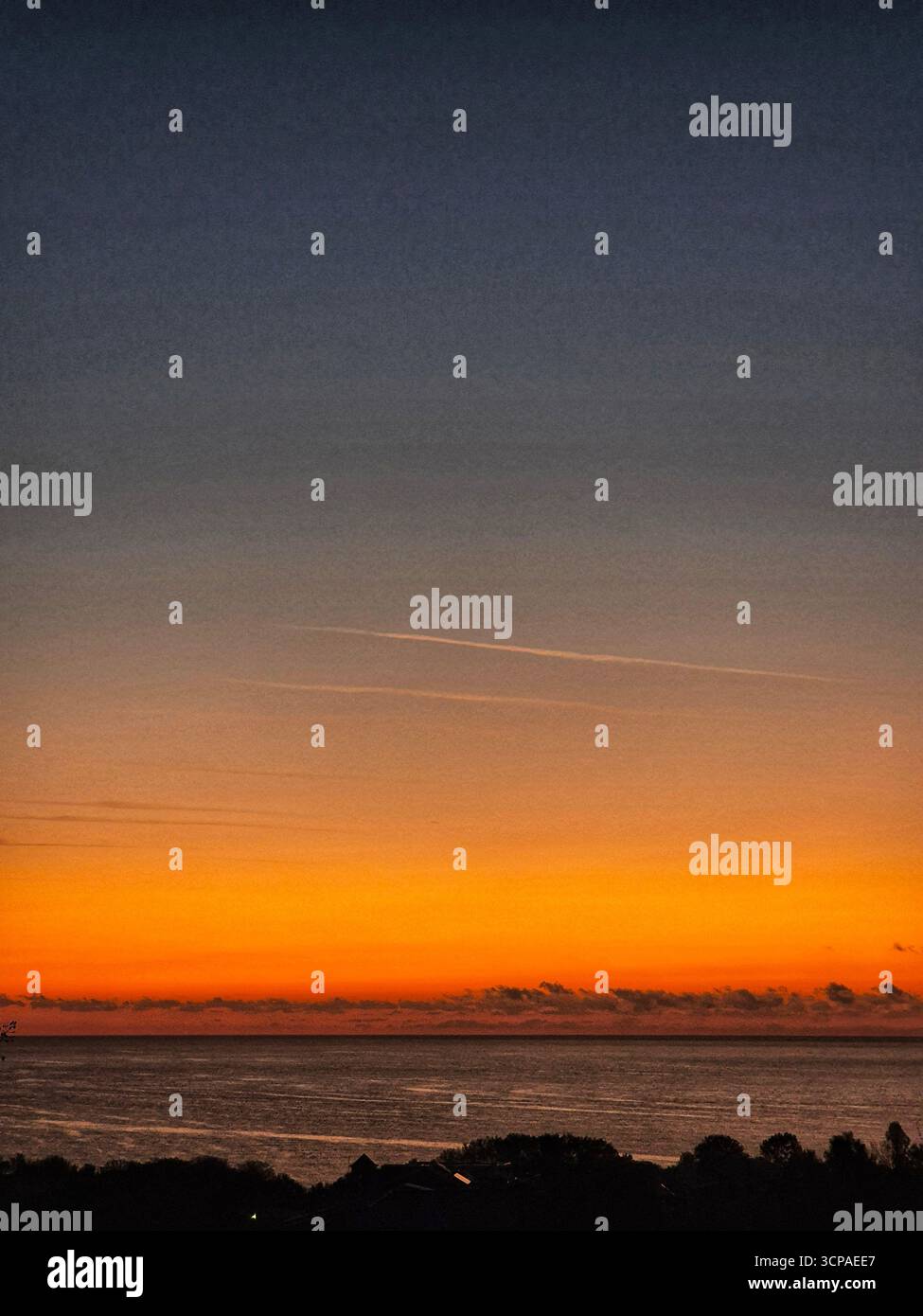 Beautiful sunrise over the sea. Sunset over the sea. Beautiful landscape. picturesque view of outdoor scene. - Smartphone Captured Stock Image